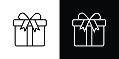 Gift box icon. Graphic Design vector icon. Ui Ux Icons