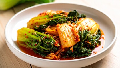 Korean kimchi made with bok choy 
