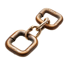 Obraz premium Rusted Chain Links Intertwined Square Design Metal Texture