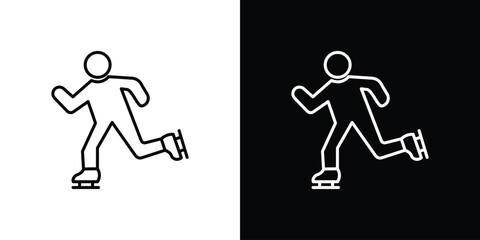 Ice skate icon. Graphic Design vector icon. Ui Ux Icons