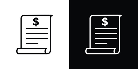 Invoice icon. Graphic Design vector icon. Ui Ux Icons