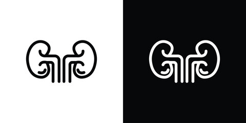Kidneys icon. Graphic Design vector icon. Ui Ux Icons
