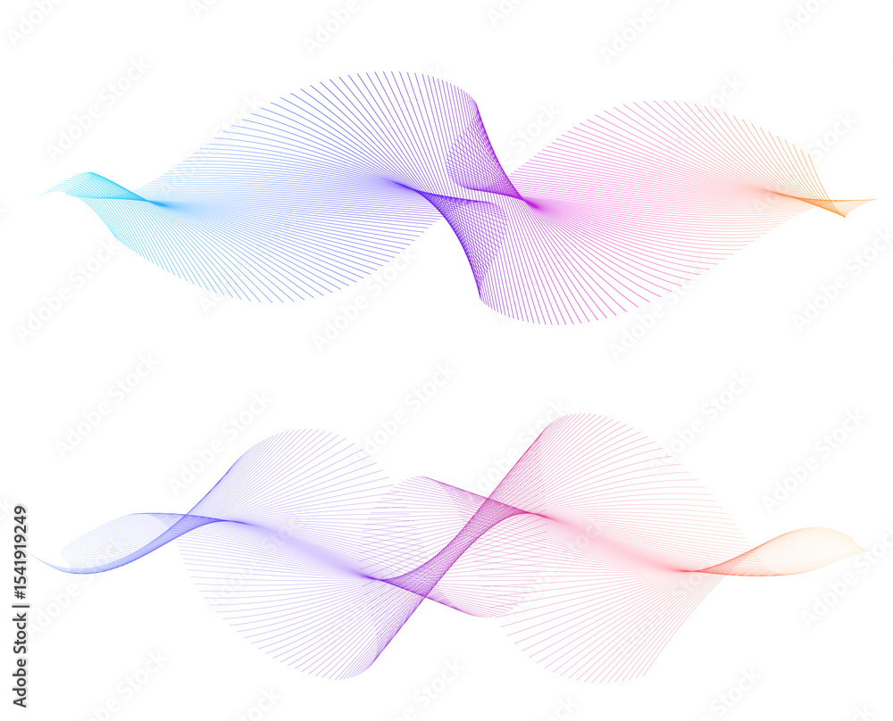 Poster design elements. wave of many glittering lines. abstract vertical glow wavy stripes. abstract gradie