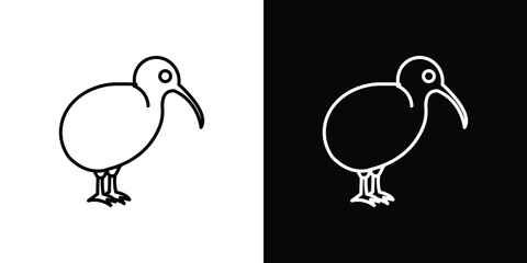 Kiwi bird icon. Graphic Design vector icon. Ui Ux Icons