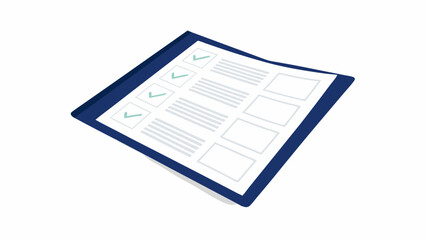 Checklist Completed Form Illustration Document Sign Off Approval Project Management Tasks Done To Do List Paperwork