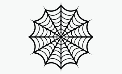 Spider web outline, decorative web drawing, coloring page vector, decorative spider web outline coloring book page line art drawing 