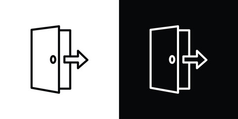 Logout icon. Graphic Design vector icon. Ui Ux Icons