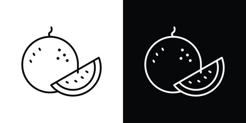 Melon icon. Graphic Design vector icon. Ui Ux Icons