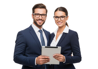 business people with tablet computer