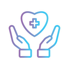 Healthcare Icon Color gradient illustration vector icon which can easily modify or edit 
