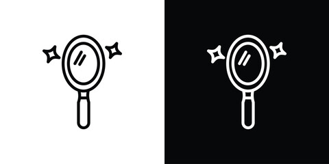 Mirror icon. Graphic Design vector icon. Ui Ux Icons