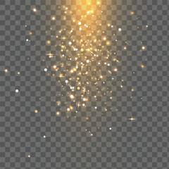 Festive starry backdrop with majestic glitter, light effects. Magical and glamorous design is perfect for holidays, celebrations and New Year themes