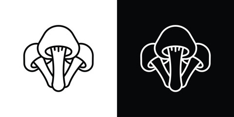 Mushroom icon. Graphic Design vector icon. Ui Ux Icons