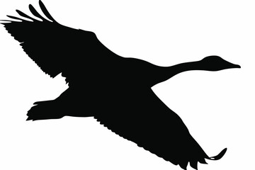 Flying Goose Silhouette