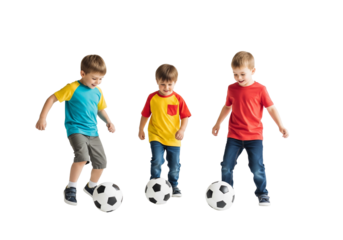 children with soccer ball