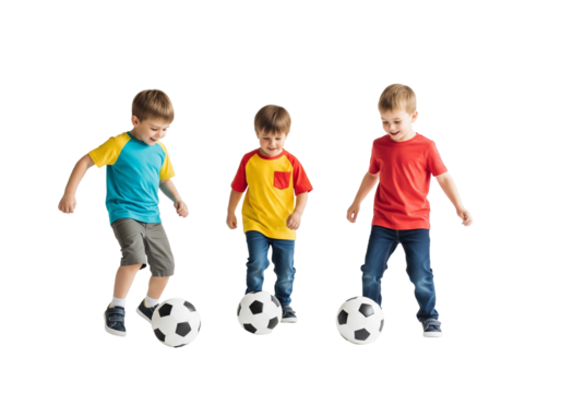 children with soccer ball