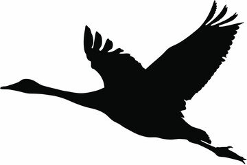Flying Goose Silhouette