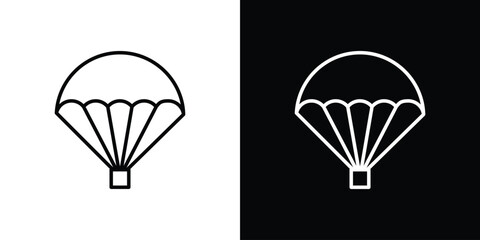 Parachute icon. Graphic Design vector icon. Ui Ux Icons