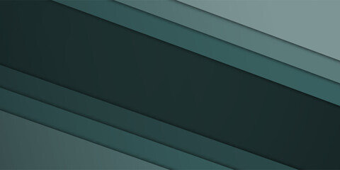 Abstract Dark Green Layered Diagonal Background

