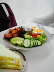 grilled salmon steak