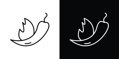 Pepper hot icon. Graphic Design vector icon. Ui Ux Icons