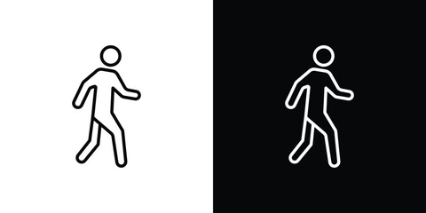 Person walking icon. Graphic Design vector icon. Ui Ux Icons