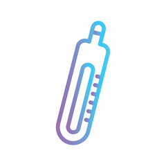 Thermometer Color gradient illustration vector icon which can easily modify or edit 
 