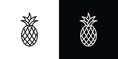 Pineapple icon. Graphic Design vector icon. Ui Ux Icons