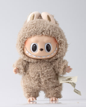 Art toys, Labubu key chain secret collection from Pop Mart, labubu macaron doll.