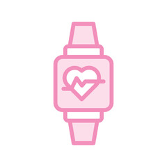 Fitness Tracker duotone line icon , vector, pixel perfect, illustrator file 
