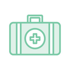 First Aid Kit duotone line icon , vector, pixel perfect, illustrator file 
