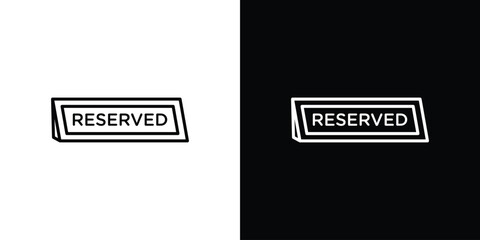 Reservation table icon. Graphic Design vector icon. Ui Ux Icons