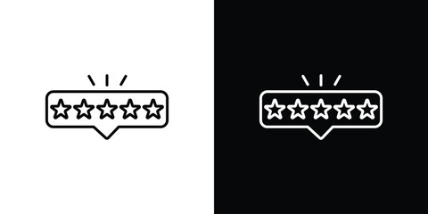 Review icon. Graphic Design vector icon. Ui Ux Icons