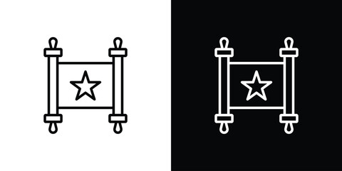 Scroll Torah icon. Graphic Design vector icon. Ui Ux Icons