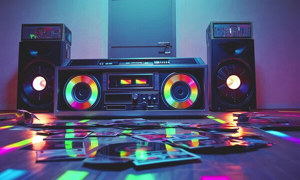 dj mixer audio, party vibes.