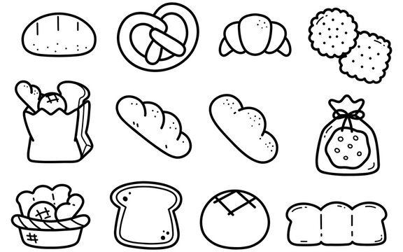 set of different breads 