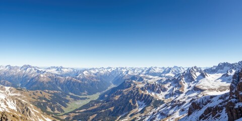 Titlis Mountain, Switzerland - Alpine Snowscape Panorama