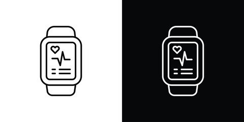 Smartwatch icon. Graphic Design vector icon. Ui Ux Icons