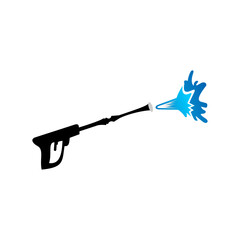 Pressure washer gun logo template