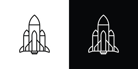 Space shuttle icon. Graphic Design vector icon. Ui Ux Icons