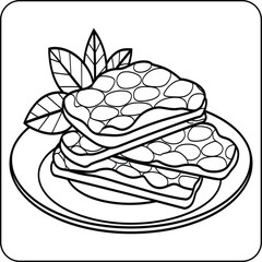 Mexican Waffles Coloring Page