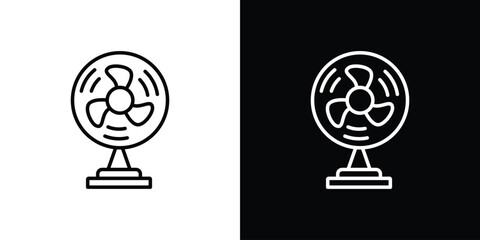 Table Fan icon. Graphic Design vector icon. Ui Ux Icons