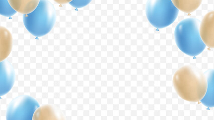 3D Party balloon background for festival decoration elegant vector illustration party. Celebration balloon for graphic design, website, app , template.