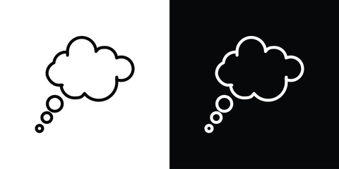 Think bubble icon. Graphic Design vector icon. Ui Ux Icons