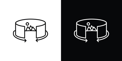 Tour virtual icon. Graphic Design vector icon. Ui Ux Icons