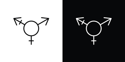 Transgender icon. Graphic Design vector icon. Ui Ux Icons