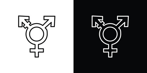 Transgender icon. Graphic Design vector icon. Ui Ux Icons