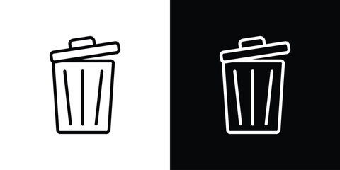 Trash icon. Graphic Design vector icon. Ui Ux Icons