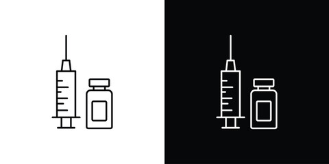 Obraz premium Vaccination icon. Graphic Design vector icon. Ui Ux Icons