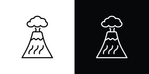 Obraz premium Volcano icon. Graphic Design vector icon. Ui Ux Icons